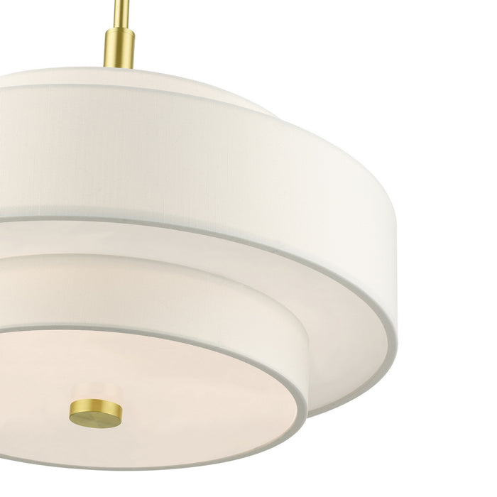 Livex Lighting 50874-12 Four Light Chandelier, Satin Brass