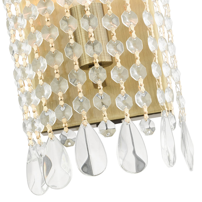Livex Lighting 51061-01 One Light Wall Sconce, Antique Brass