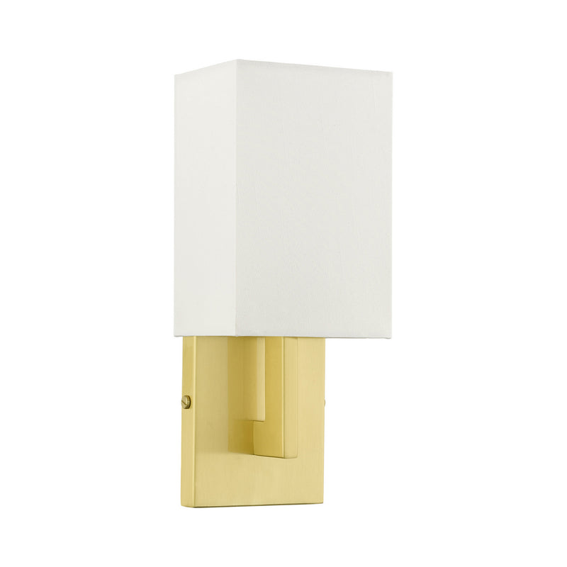 Livex Lighting 51101-12 One Light Wall Sconce, Satin Brass