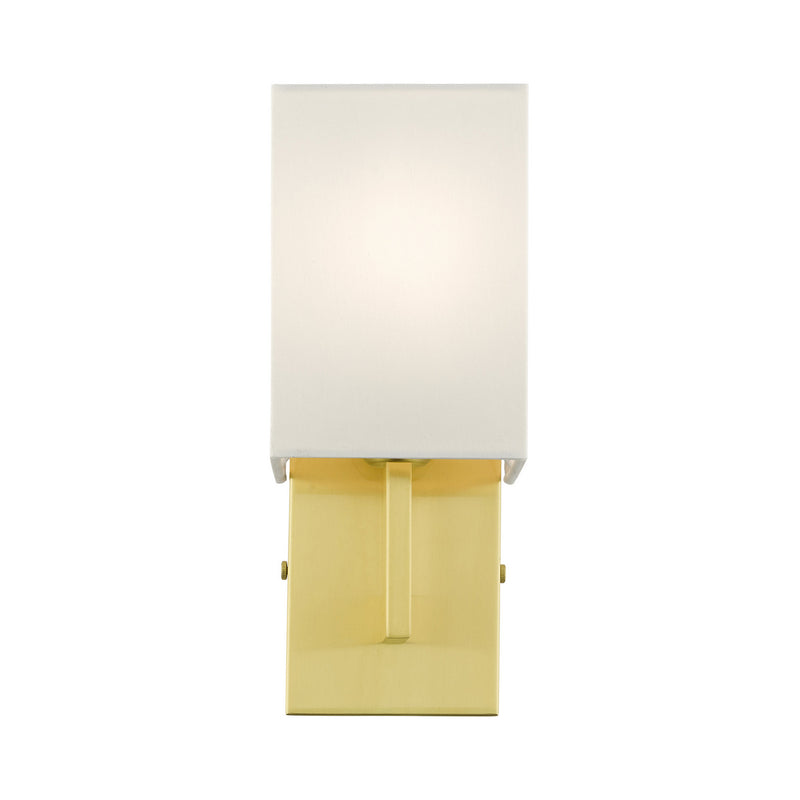 Livex Lighting 51101-12 One Light Wall Sconce, Satin Brass