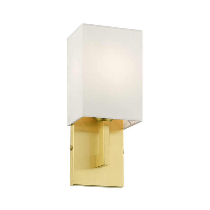Livex Lighting 51101-12 One Light Wall Sconce, Satin Brass