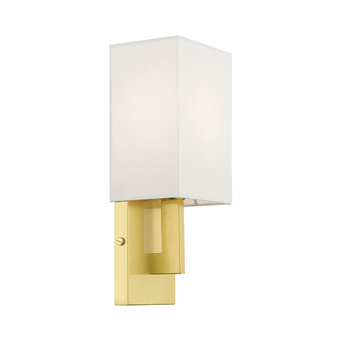 Livex Lighting 51101-12 One Light Wall Sconce, Satin Brass