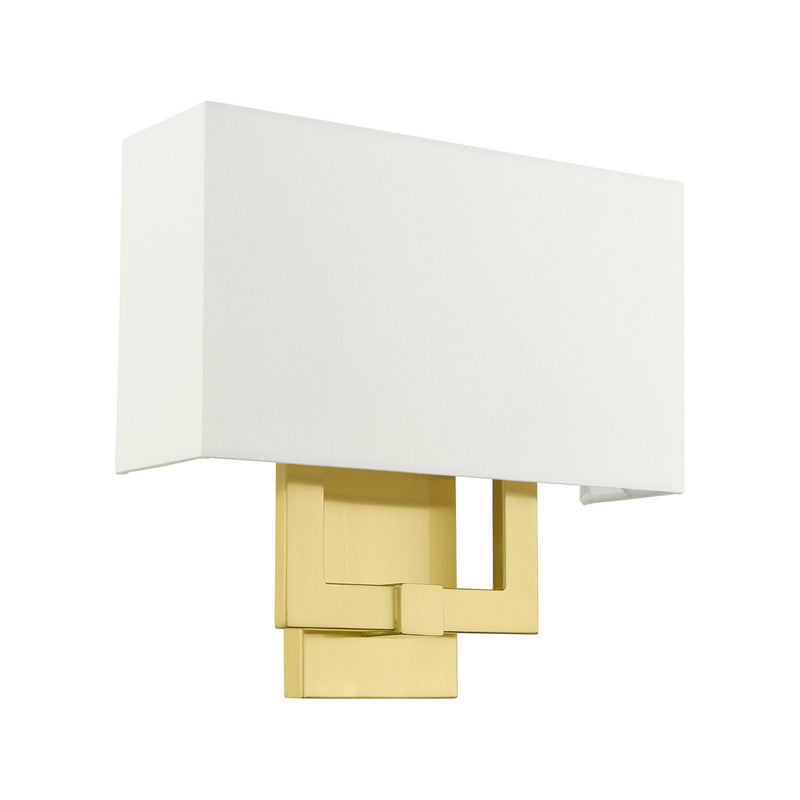 Livex Lighting 51103-12 Two Light Wall Sconce, Satin Brass