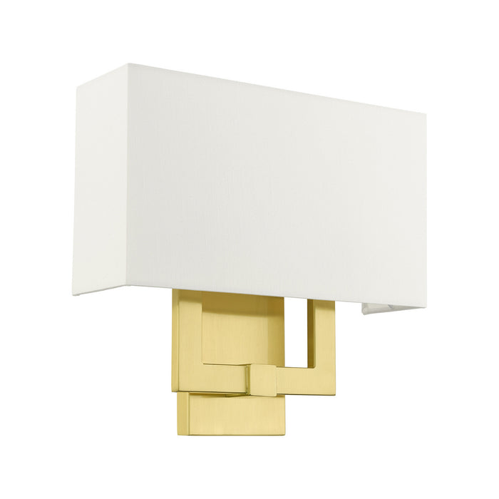 Livex Lighting 51103-12 Two Light Wall Sconce, Satin Brass
