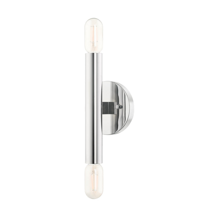 Livex Lighting 51132-05 Two Light Wall Sconce, Polished Chrome