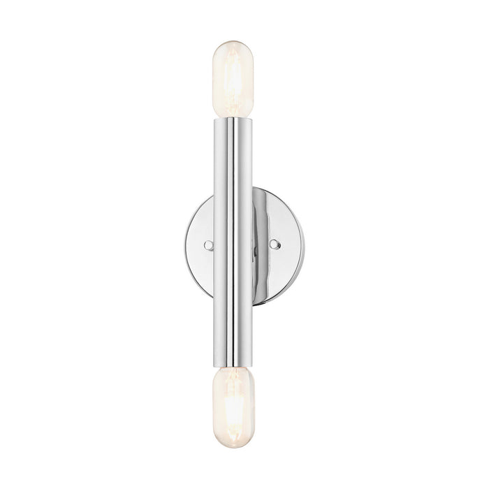 Livex Lighting 51132-05 Two Light Wall Sconce, Polished Chrome