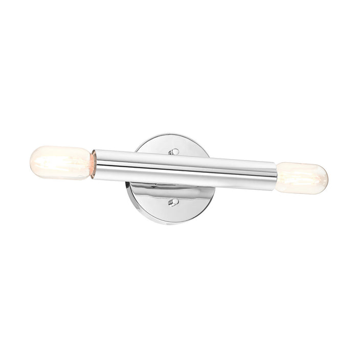 Livex Lighting 51132-05 Two Light Wall Sconce, Polished Chrome