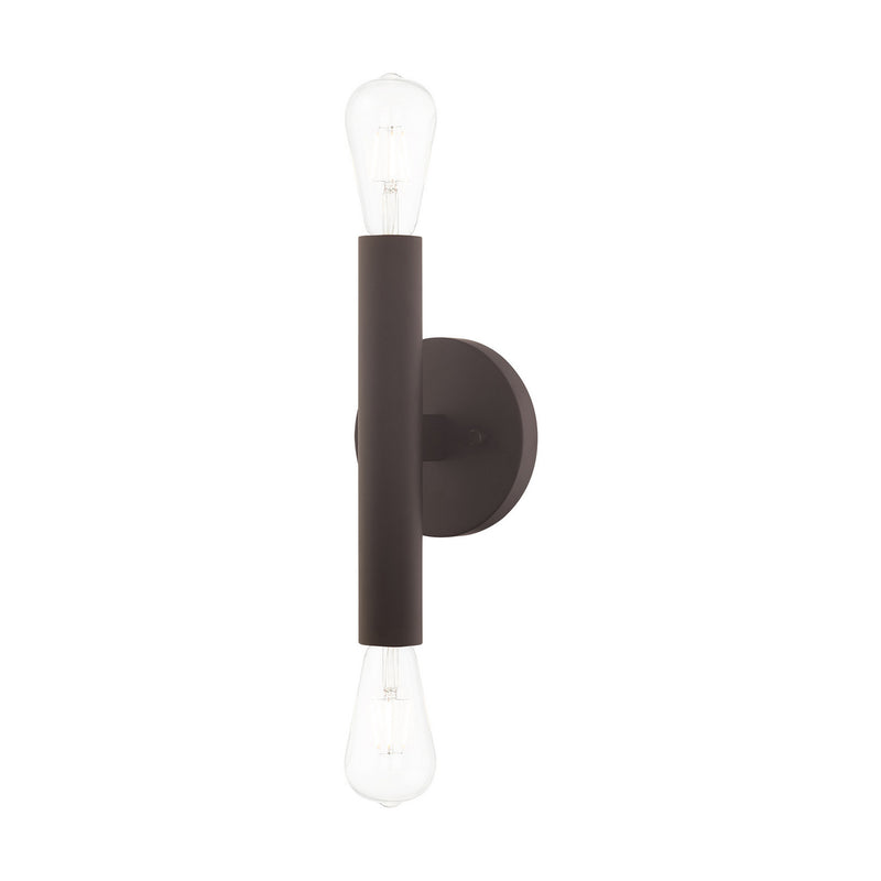 Livex Lighting 51132-07 Two Light Wall Sconce, Bronze