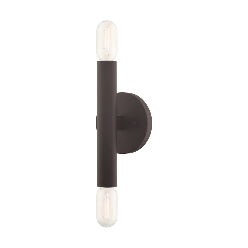 Livex Lighting 51132-07 Two Light Wall Sconce, Bronze