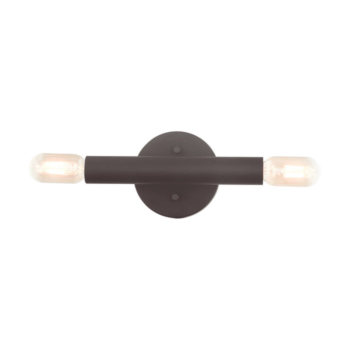 Livex Lighting 51132-07 Two Light Wall Sconce, Bronze