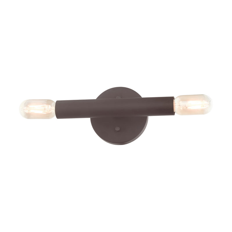 Livex Lighting 51132-07 Two Light Wall Sconce, Bronze