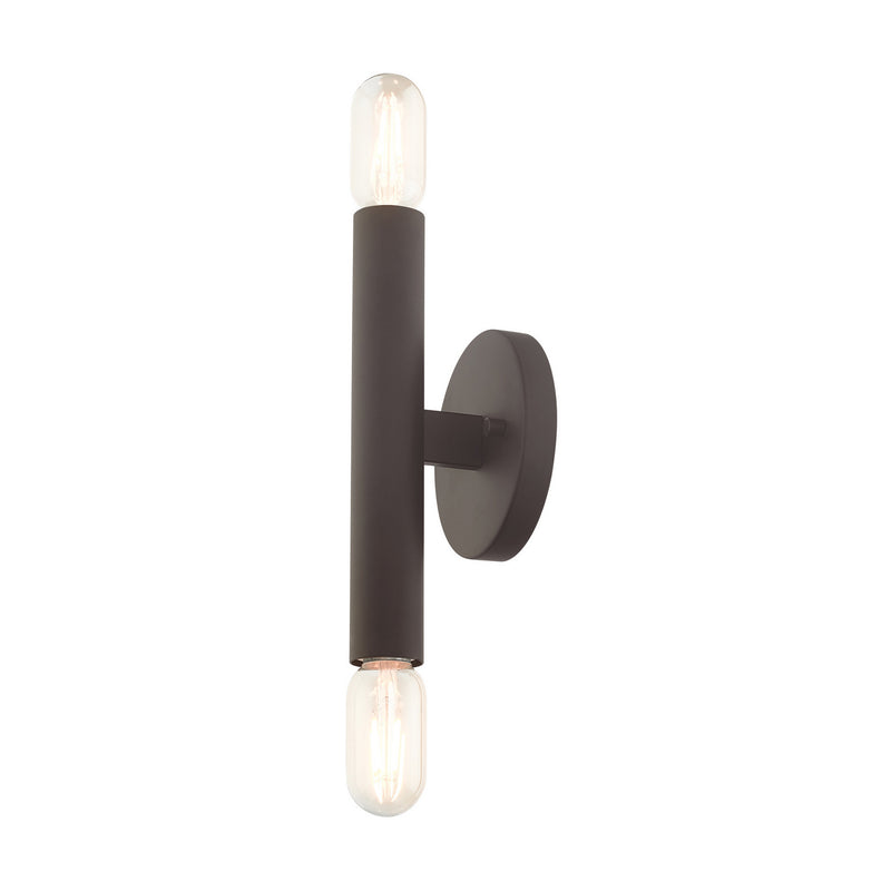 Livex Lighting 51132-07 Two Light Wall Sconce, Bronze