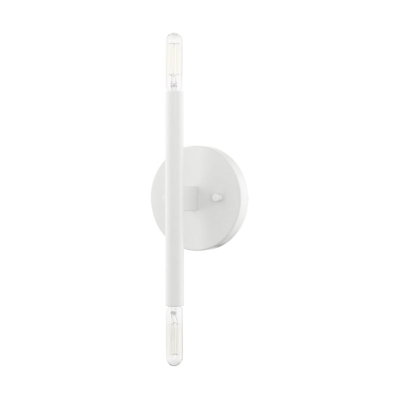 Livex Lighting 51172-03 Two Light Wall Sconce, White