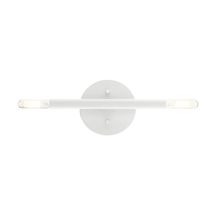 Livex Lighting 51172-03 Two Light Wall Sconce, White
