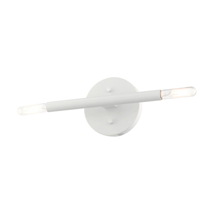 Livex Lighting 51172-03 Two Light Wall Sconce, White