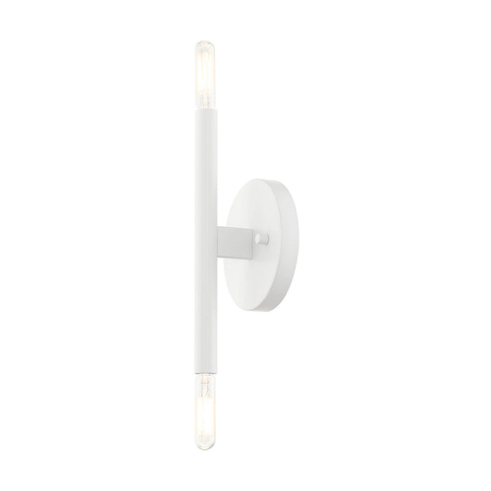 Livex Lighting 51172-03 Two Light Wall Sconce, White