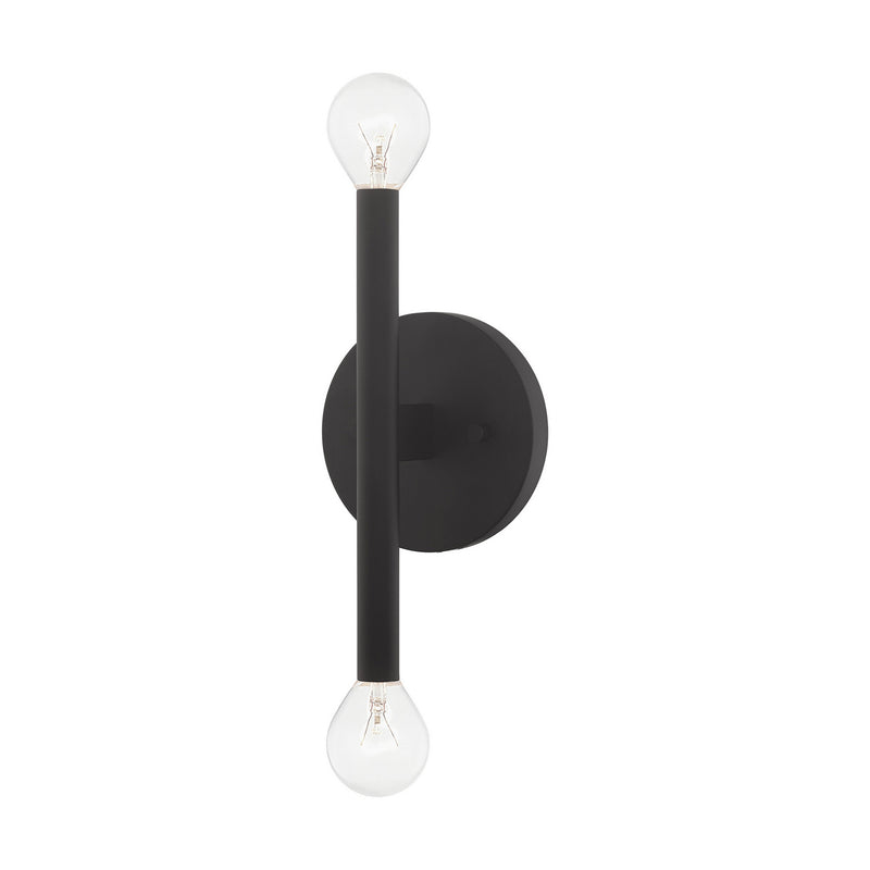 Livex Lighting 51172-04 Two Light Wall Sconce, Black