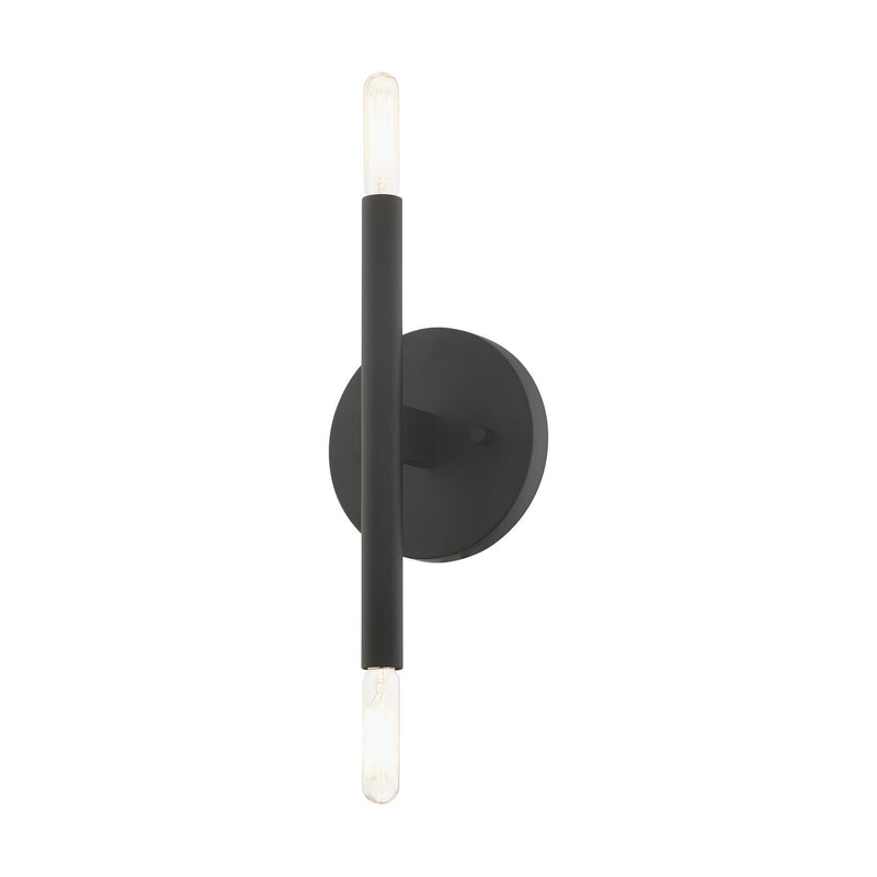 Livex Lighting 51172-04 Two Light Wall Sconce, Black