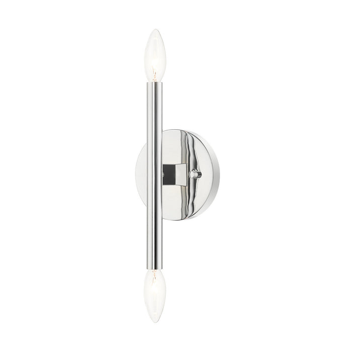 Livex Lighting 51172-05 Two Light Wall Sconce, Polished Chrome