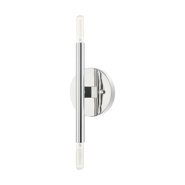 Livex Lighting 51172-05 Two Light Wall Sconce, Polished Chrome