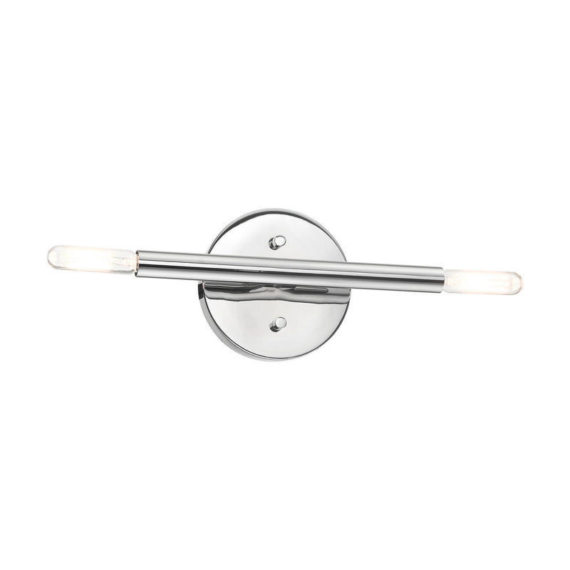 Livex Lighting 51172-05 Two Light Wall Sconce, Polished Chrome