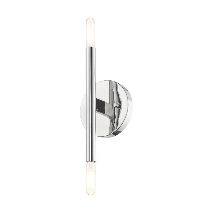 Livex Lighting 51172-05 Two Light Wall Sconce, Polished Chrome