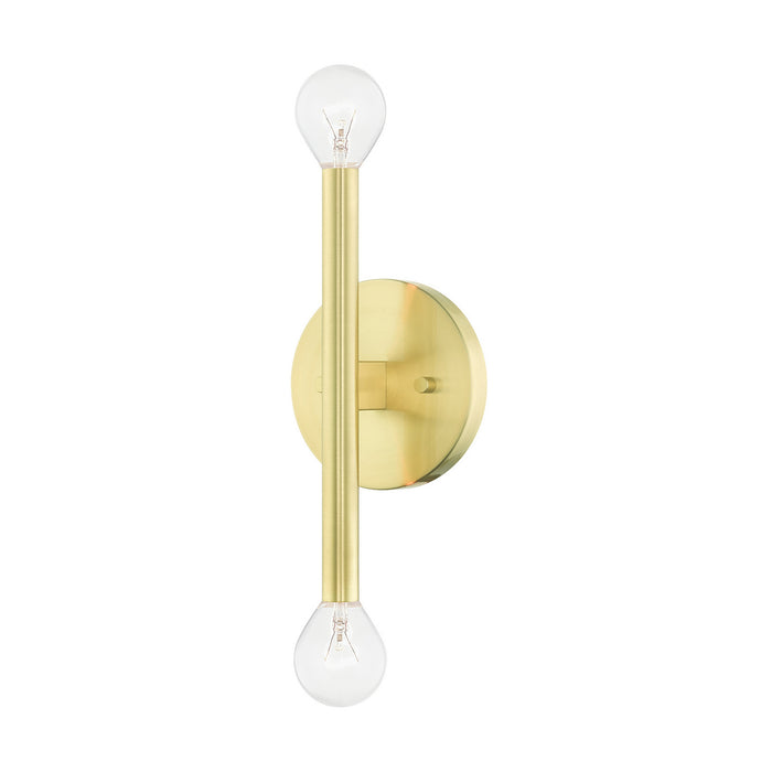 Livex Lighting 51172-12 Two Light Wall Sconce, Satin Brass