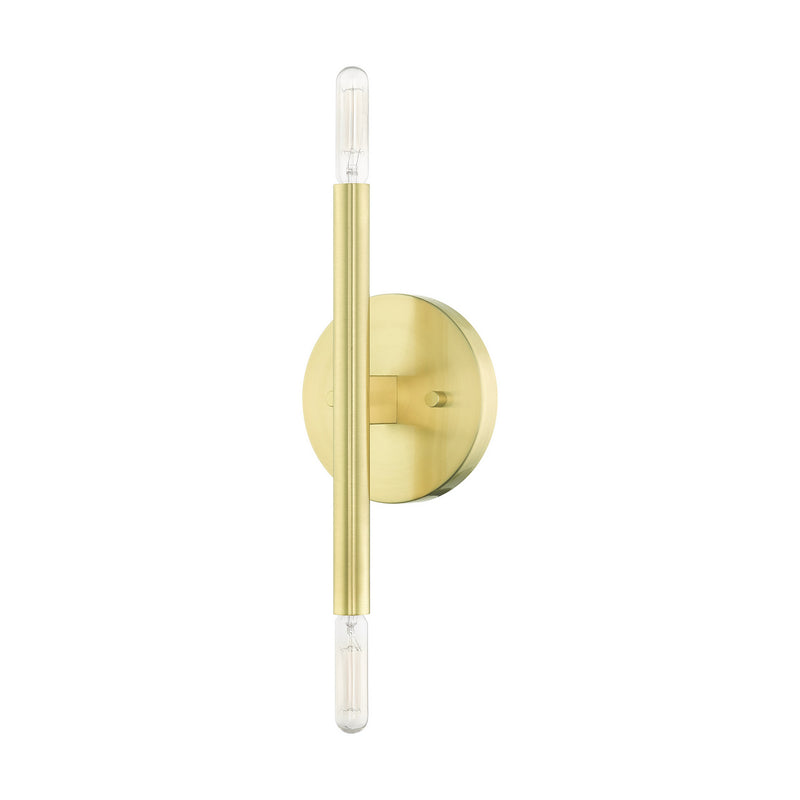 Livex Lighting 51172-12 Two Light Wall Sconce, Satin Brass