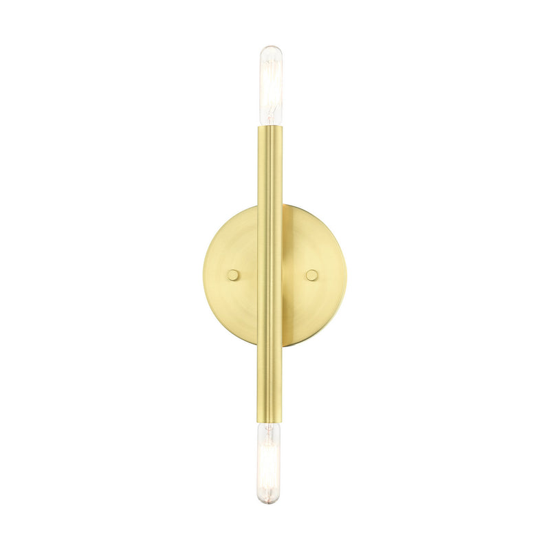 Livex Lighting 51172-12 Two Light Wall Sconce, Satin Brass