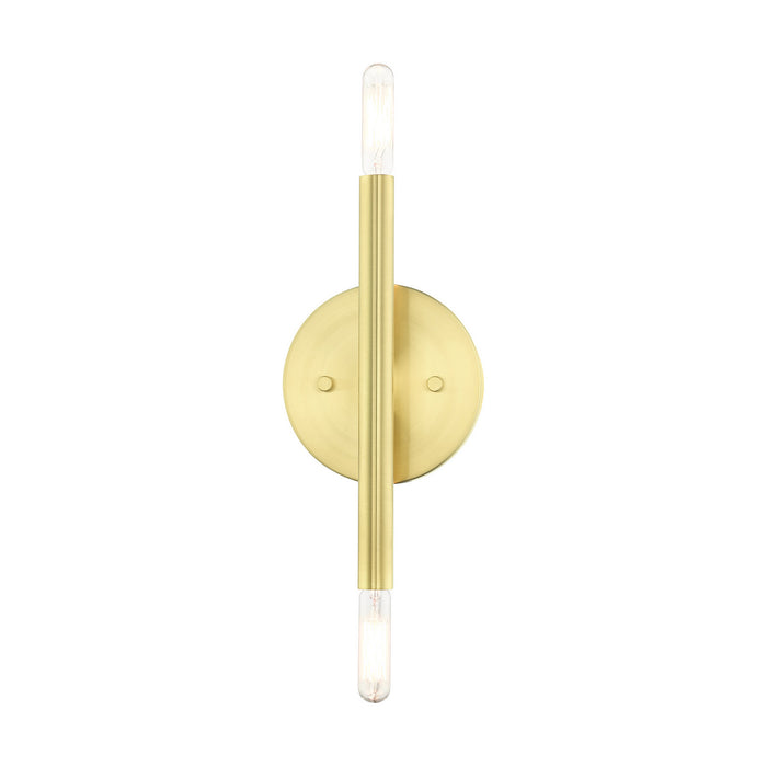 Livex Lighting 51172-12 Two Light Wall Sconce, Satin Brass