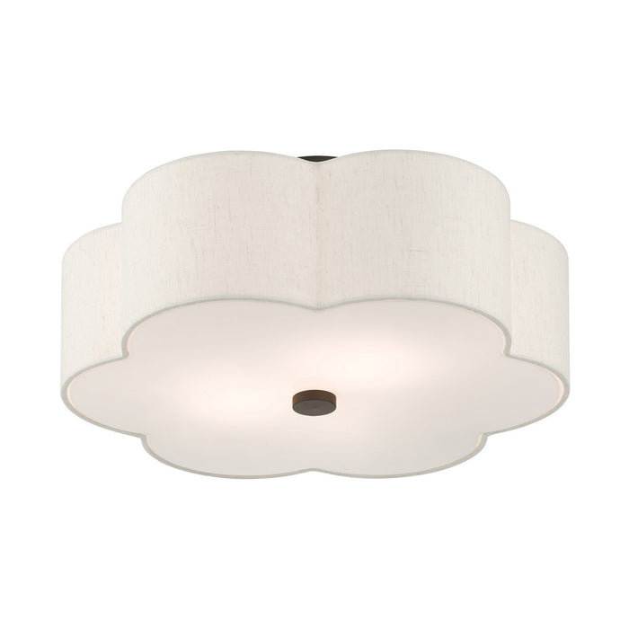 Livex Lighting 58064-92 Three Light Semi Flush Mount, English Bronze