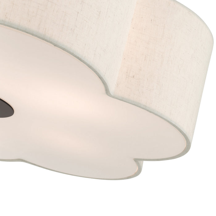 Livex Lighting 58068-92 Five Light Semi Flush Mount, English Bronze