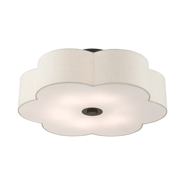 Livex Lighting 58069-92 Six Light Semi Flush Mount, English Bronze