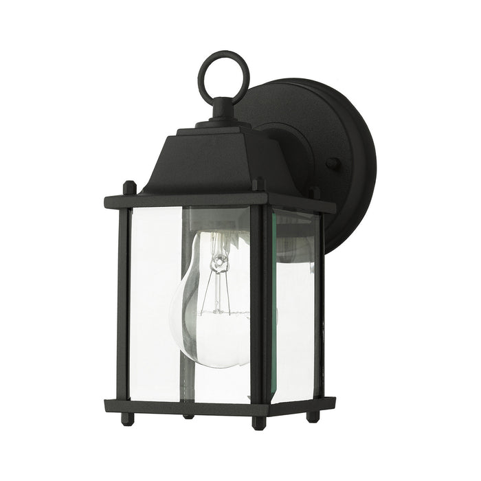 Livex Lighting 7506-14 One Light Outdoor Wall Lantern, Textured Black