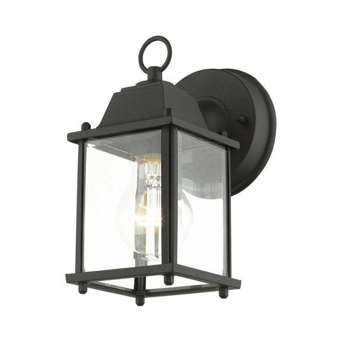Livex Lighting 7506-14 One Light Outdoor Wall Lantern, Textured Black