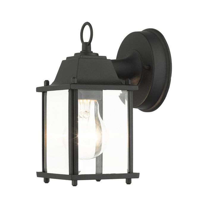 Livex Lighting 7506-14 One Light Outdoor Wall Lantern, Textured Black