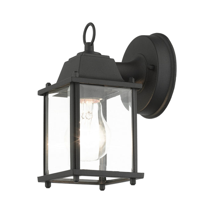 Livex Lighting 7506-14 One Light Outdoor Wall Lantern, Textured Black
