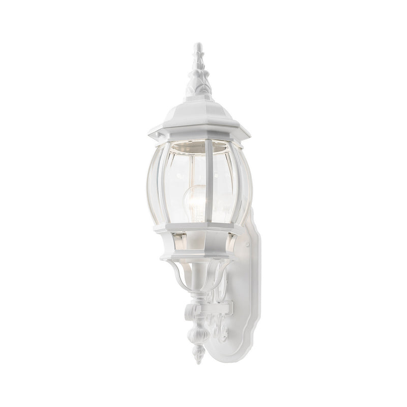 Livex Lighting 7520-13 One Light Outdoor Wall Lantern, Textured White