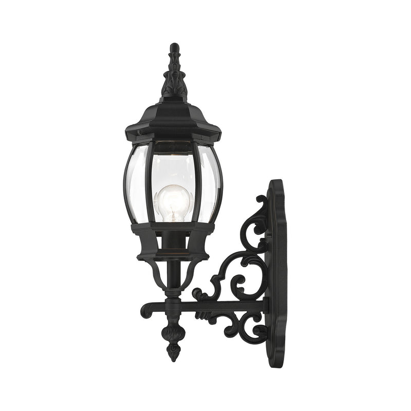 Livex Lighting 7520-14 One Light Outdoor Wall Lantern, Textured Black