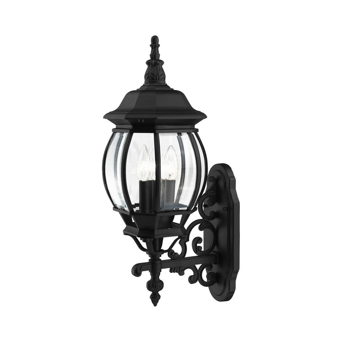 Livex Lighting 7524-14 Three Light Outdoor Wall Lantern, Textured Black