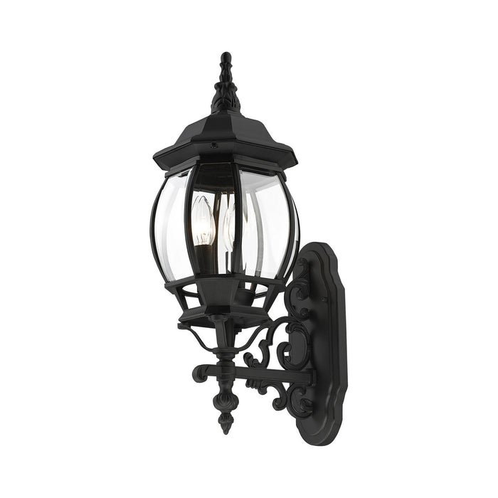 Livex Lighting 7524-14 Three Light Outdoor Wall Lantern, Textured Black