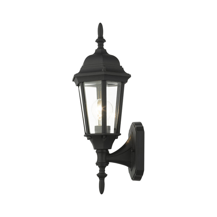 Livex Lighting 7551-14 One Light Outdoor Wall Lantern, Textured Black