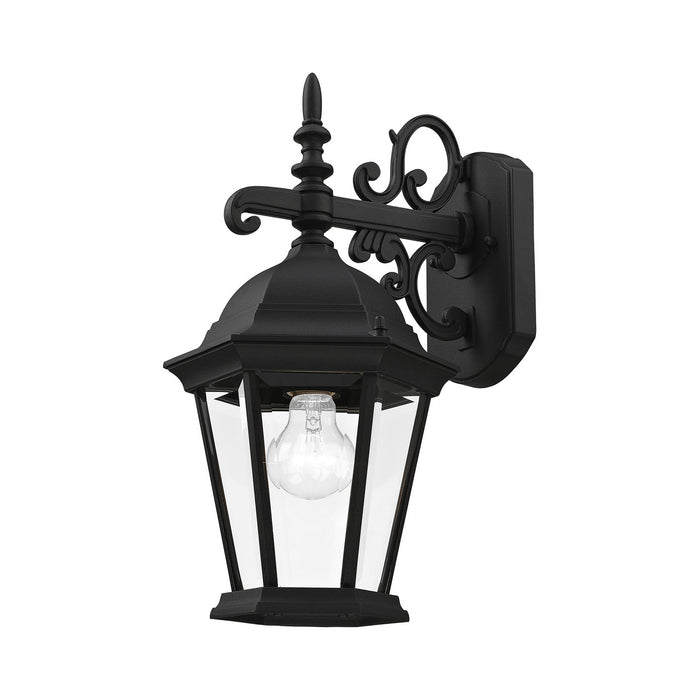 Livex Lighting 7555-14 One Light Outdoor Wall Lantern, Textured Black