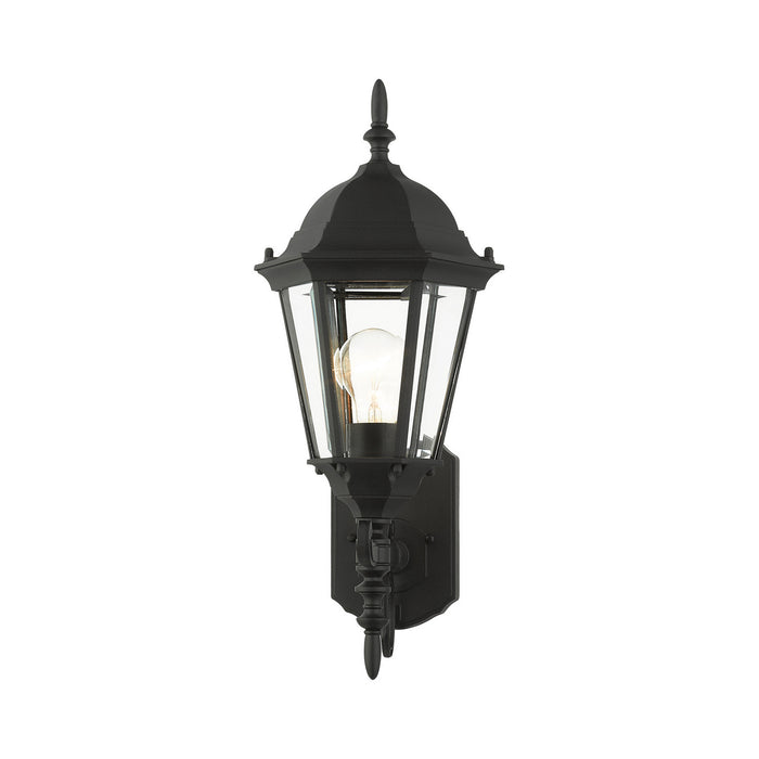Livex Lighting 7556-14 One Light Outdoor Wall Lantern, Textured Black