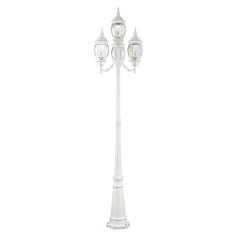 Livex Lighting 7711-13 Four Light Outdoor Post Mount, Textured White