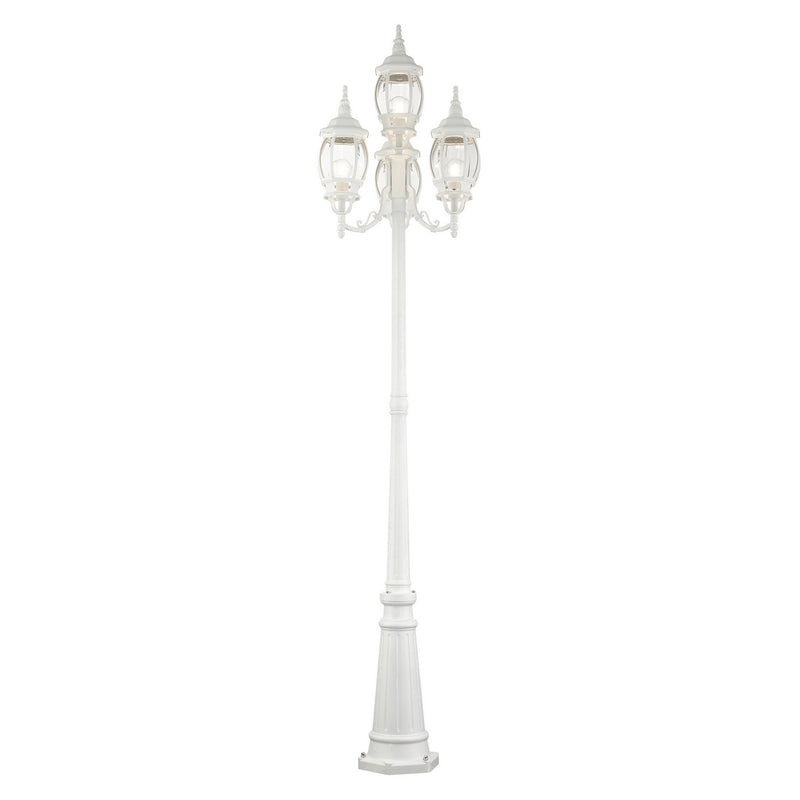 Livex Lighting 7711-13 Four Light Outdoor Post Mount, Textured White