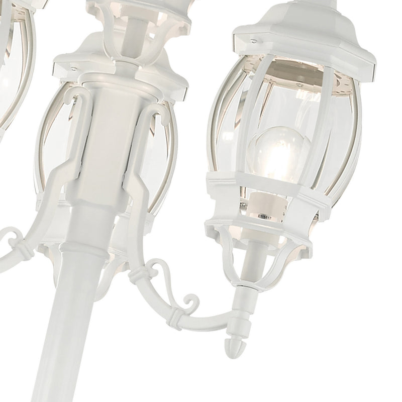 Livex Lighting 7711-13 Four Light Outdoor Post Mount, Textured White