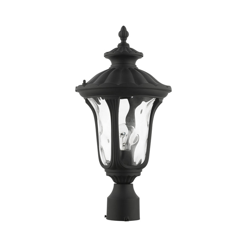 Livex Lighting 7848-14 One Light Outdoor Post Top Lantern, Textured Black