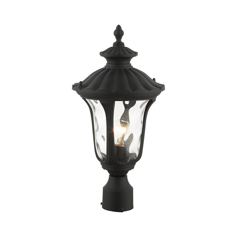Livex Lighting 7848-14 One Light Outdoor Post Top Lantern, Textured Black