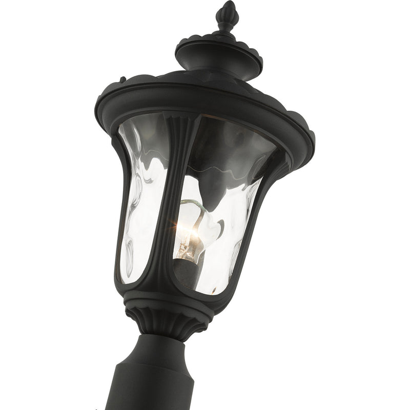 Livex Lighting 7848-14 One Light Outdoor Post Top Lantern, Textured Black